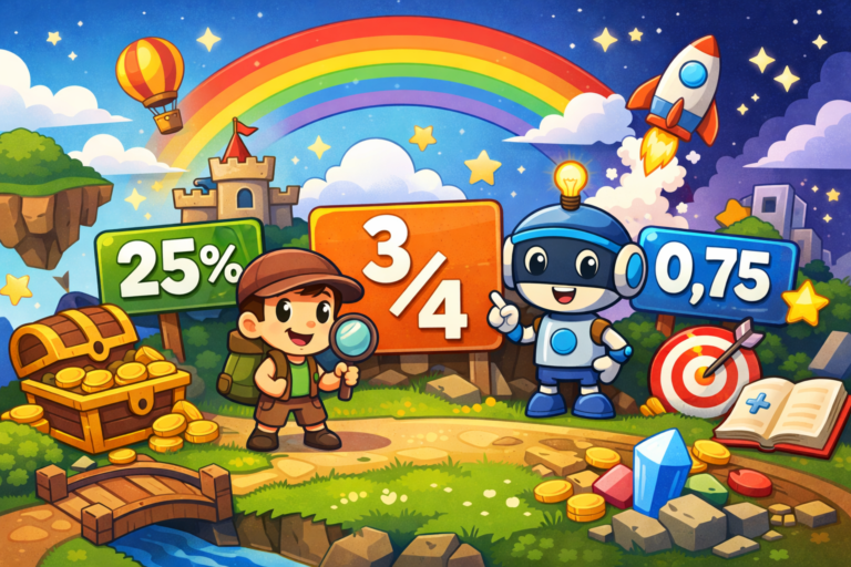 Omskriv mellem procenter, brøker og decimaltal